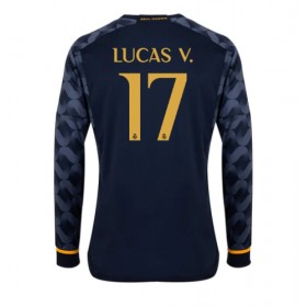 Real Madrid Lucas Vazquez #17 Borta Kläder 2023-24 Långärmad